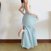 2026 European and American summer new pleated fashion simple vacation cool atmosphere super fairy pure desire style dress