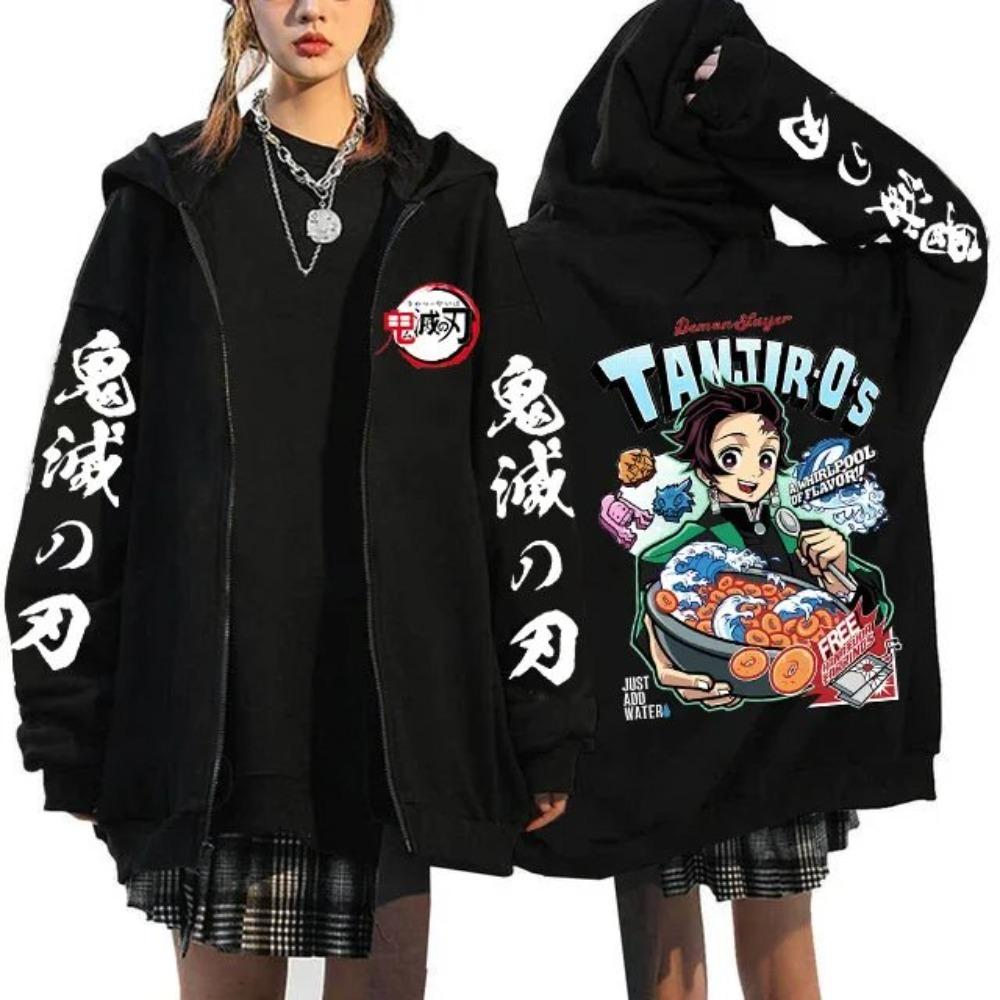 New Devil Killer Anime Zipper Hooded Jacket Men s and Women s Sportswear Cartoon Printed Street Wear Casual Autumn Fashion Y2k S