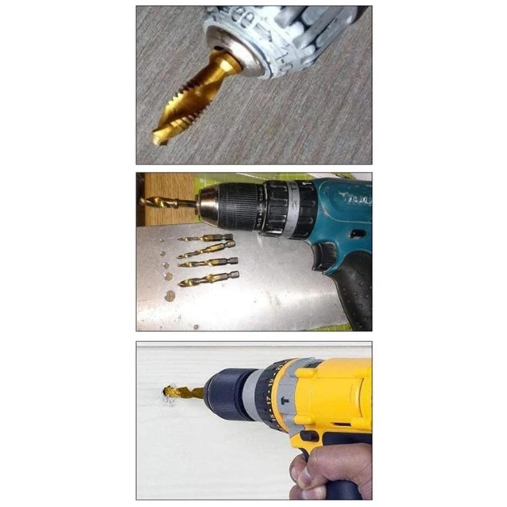 High Quality Plated Hex Shank Tap Drill Bit for Precise Threaded Holes