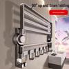 TLXT Stainless Steel Suction Cup Bathroom Towel Rack