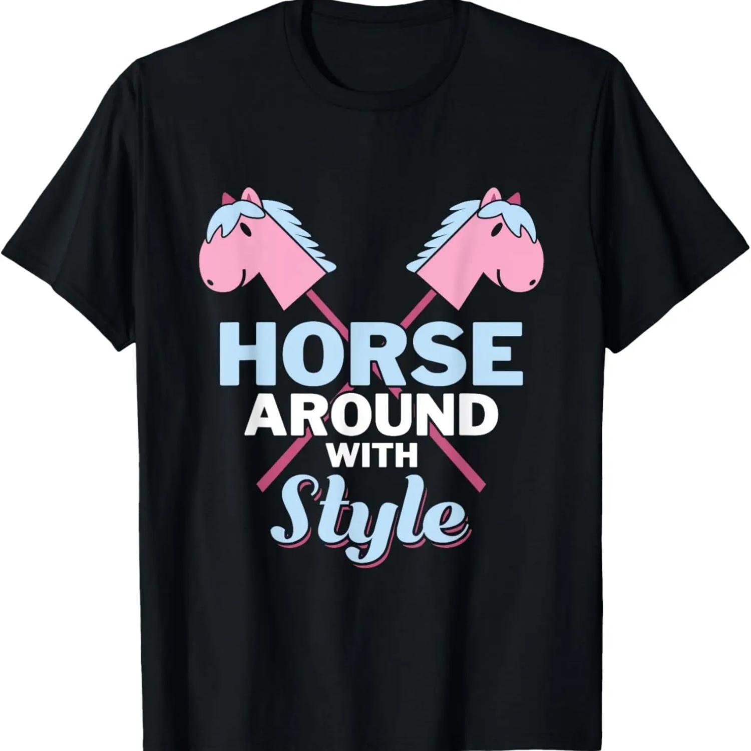 Life is Better With Horses Riding Cute Horse Girls Women T-Shirt XXXXXL чёрный