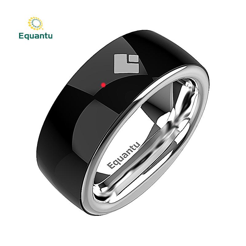 Equantu Smart Counting Alarm Clock Ring - Ceramic, Zinc Alloy, Plastic Counter