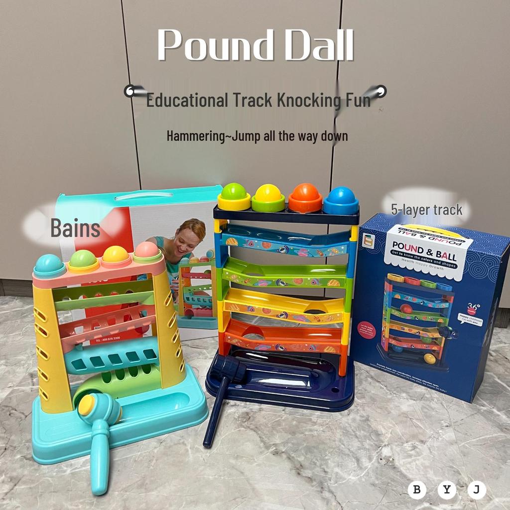 Children's Multi-Layer Educational Hammer Toy: Early Learning Music Slide