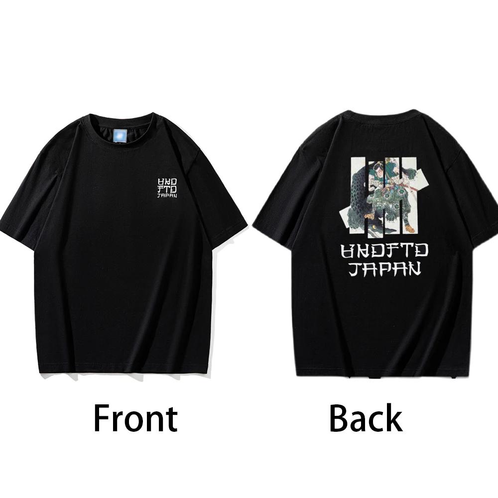 

Модный тренд Крокодил Воин Аниме Веселая футболка с коротким рукавом 100% хлопок Мужская футболка Повседневная свободная негабаритная Y2k Топы XXXXXL чёрный