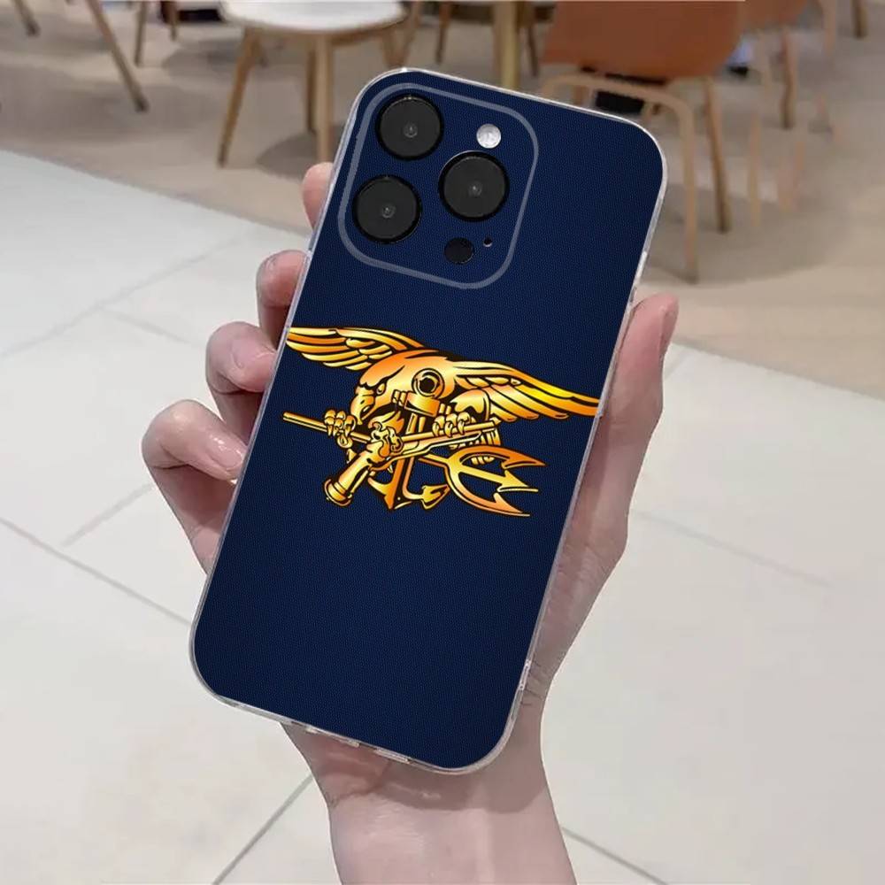 

Прозрачный мягкий чехол PRF Police S-SEAL Team для iPhone 16,15,14,13,12,11 Plus,Pro,Max,XR,XS,X,7,8 Plus,SE,Mini iPhone16pro