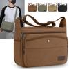 Men's Canvas Crossbody Bag - Durable Casual Shoulder Bag for Daily/Commute (4 Color Options)