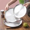 Korean Style Stainless Steel Round Plates