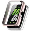 Capa Protetora para Smartwatch Samsung Galaxy Fit 3 SM-R390 Caixa de Relógio em PC com Vidro Temperado Anti-Queda Anti-Arranhão Caixa de Relógio