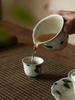 Pure Hand-painted Tea Set Luxury Retro Gaiwan Tea Cup Gift Box Household Ceramic Kung Fu Tea Set Gift