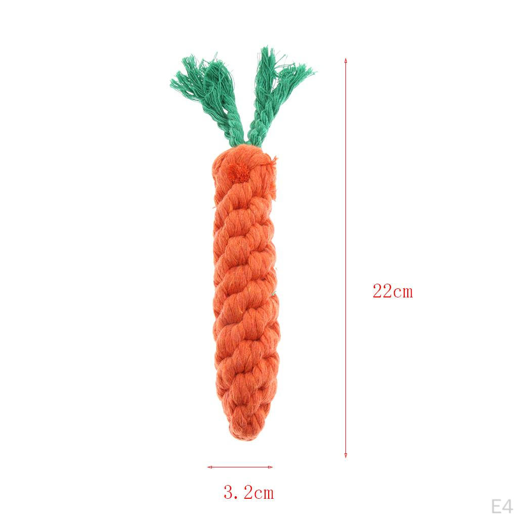 5 Count Chew Toy, Rope Carrot Bite - 3