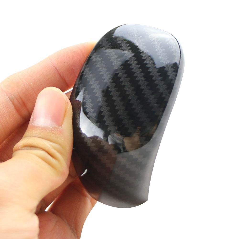 ABS Carbon Fiber Car Gear Shift Knob Head Cover Trim for Nissan Sylphy Sentra 2020 Car Interior Accessories