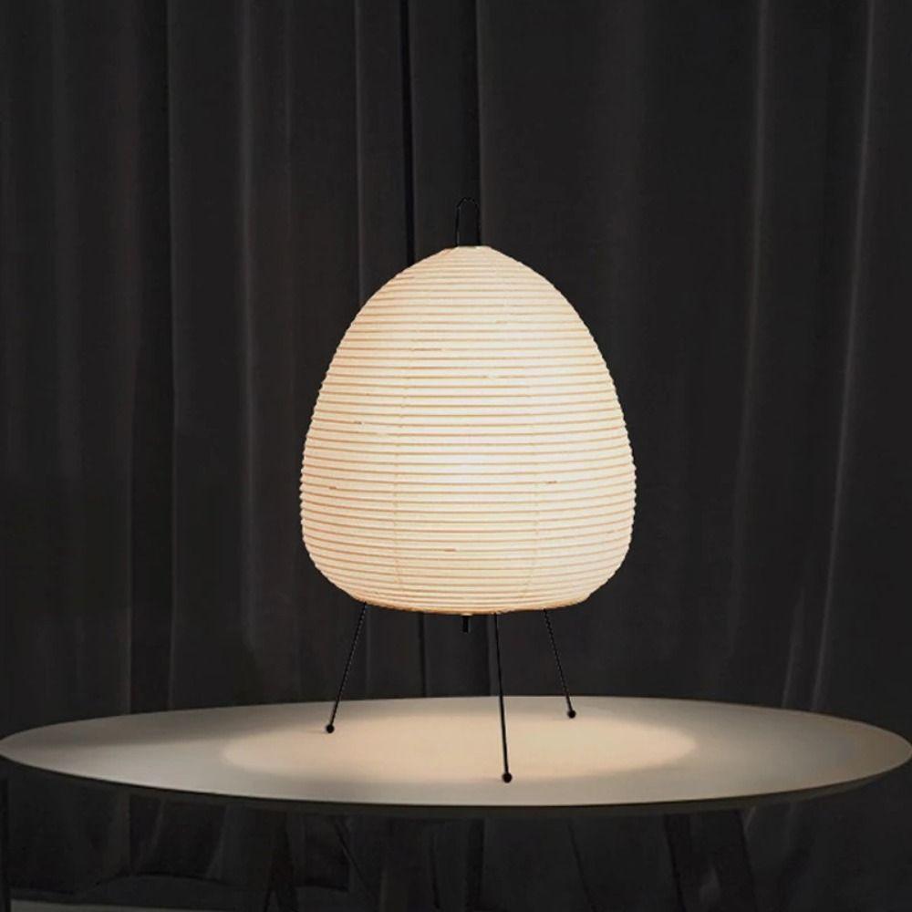 Modern Rice Paper Lantern Tricolor Dimming Night Light Art Led Table Lamp  Hotel Homestay