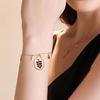Modern Elliptical Jewelry Component Floral House Print Accessories Stainless Steel Charm for Handmade Enthusiasts