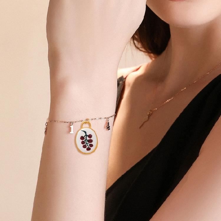 Modern Elliptical Jewelry Component Floral House Print Accessories Stainless Steel Charm for Handmade Enthusiasts