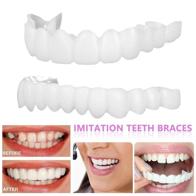 Snap On Teeth Veneers Dentures For Men And Women Cover The Teeth Instant Confident Smile Temporary Teeth Oral Hygiene Tools