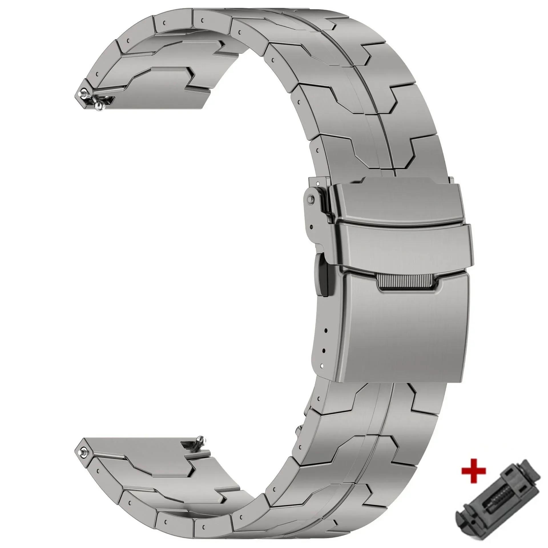 

22мм Титановый ремешок для Huawei Watch GT5 GT4 46мм Watch 4/4 Pro Ремешок для Amazfit Balance Active 2 Роскошный 20мм Браслет для часов 20mm