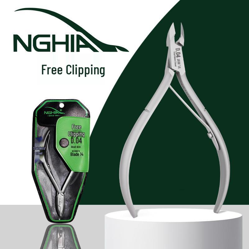 

Nghia D04 Кусачки для кутикулы - Профессиональный инструмент для маникюра для нейл-салонов D04-14 Blade серебряный
