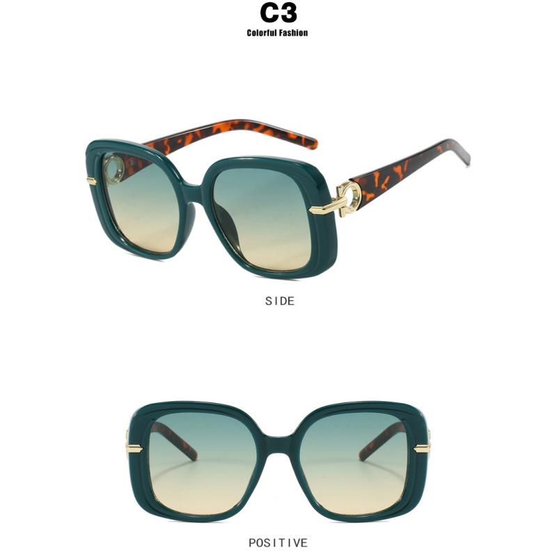Women's sunglasses, fashion sunglasses, square large-frame sunglasses.