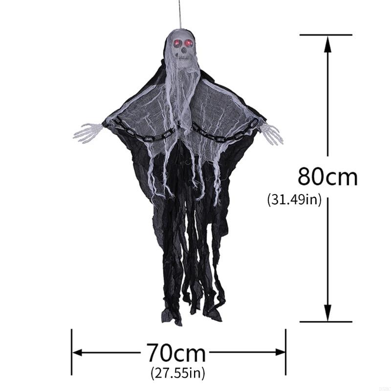 Halloween hanging ghos iron chain hanging ghos glowing skull decoration