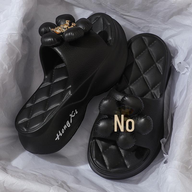 2023 Women's Fashion Thick-Soled Heightening Non-Slip Slippers for Indoor & Outdoor Winter Wear