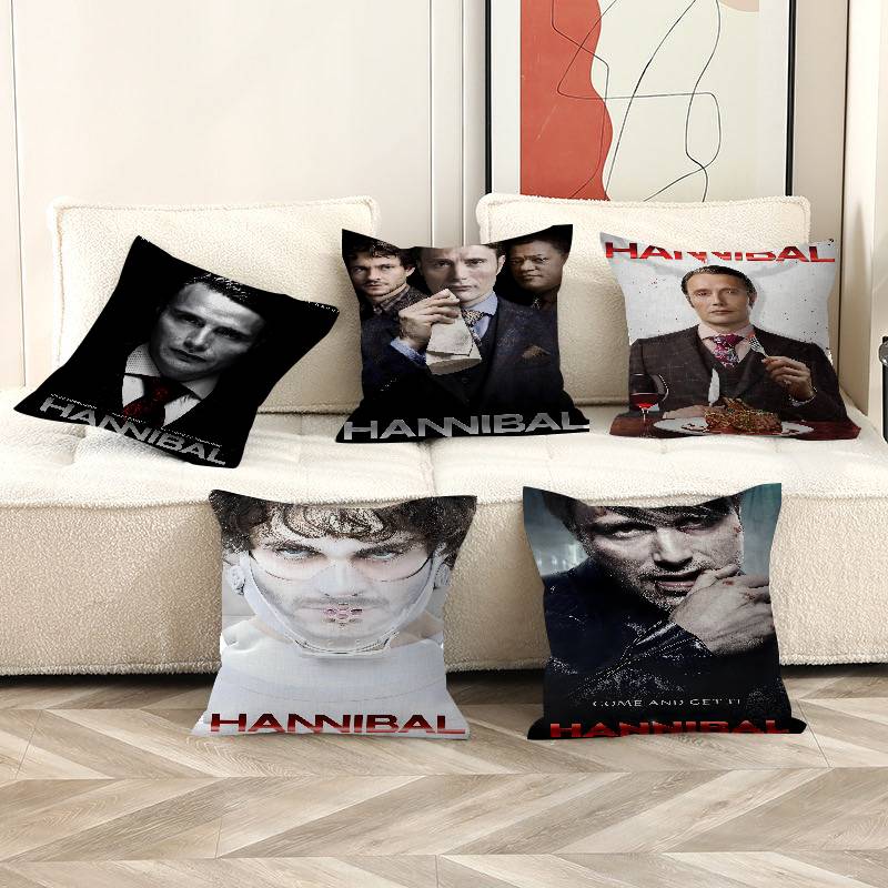 HHannibal Classic Vintage Lucky Dragon Pillow Cover Sofa Cushion Cover Home Room Decoration Children Gift