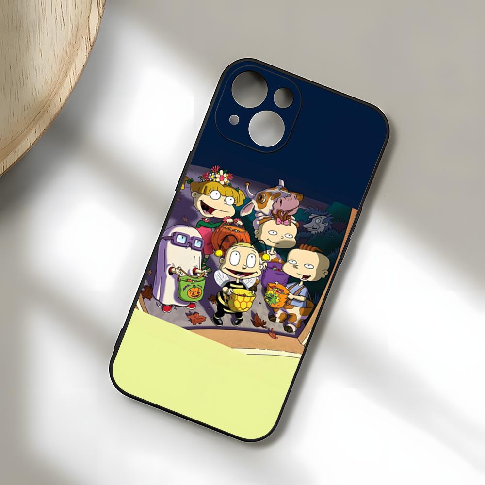 

Cartoon R-Rugrats Phone Case For IPhone 17 Pro Max 15 Pro 16 14 Plus 12 13 Mini 11 Pro Shockproof Soft Cover iPhone12 Pro
