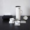 6pcs/set Stainless Steel Square Metal Coaster placemat Table Mat Anti-slip coffee mug cup Bowl Insulation Creative Cool