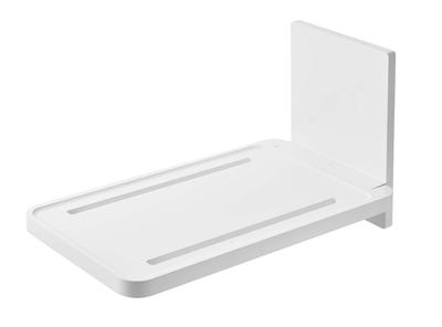 Yamazaki Jitsugyo 5534 Film Hook Bathroom Folding Shelf White Tower Easy Installation Space Saving Approx. W22XD38.7XH22cm