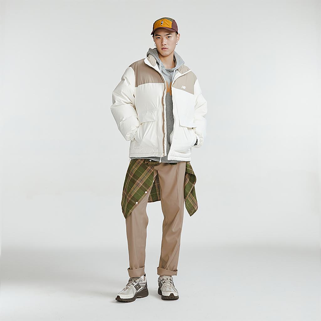 New Balance Down Jacket Unisex Khaki/White AMJ34304-CIC