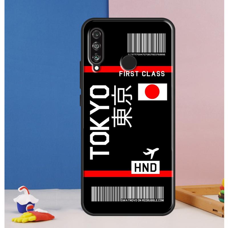 Boarding Pass Plane Ticket For Huawei Nova Y90 Y70 Y60 Y72 Y61 Y91 12s 12i 11i 7i 8i 9 10 SE P60 Pro P30 P40 Lite Case