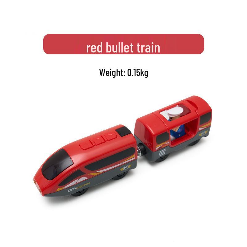 Magnetic Electric Train Engine Toy for Kids - Compatible with All Wooden Tracks