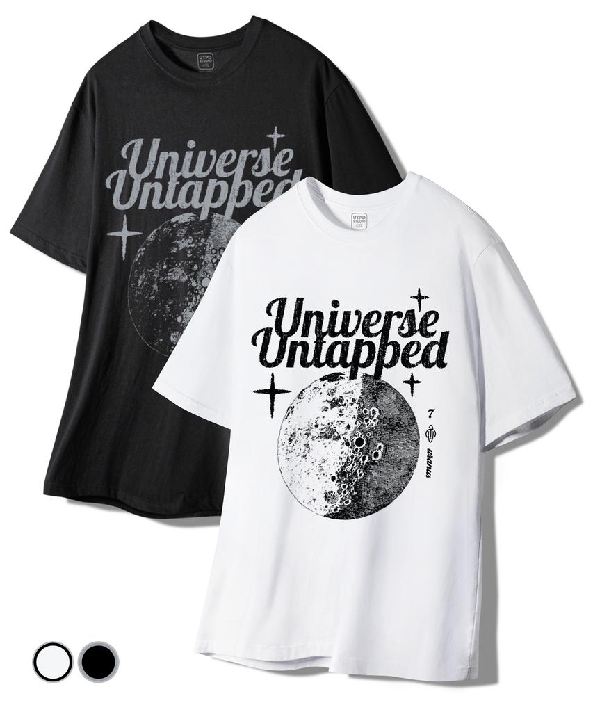 UNTAPPED STUDIO Uranos 7 Pure Cotton Big Oversized Short Sleeve T-Shirt 2 Colors