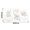 Cartoon Stars Cloud Wall Elephant Sticker Nordic Style Nursery Wall Decals Shining Star Bedroom Kids