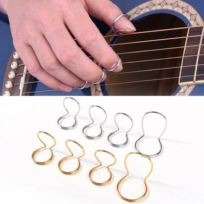 4st/set Metallgitarrplockar 3st Fingerplockar + 1st tumplockar för fingertoppar elastiska gitarrtillbehör Fingertopsskydd