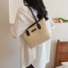 2024 Spring New Stylish Underarm Bag Street Fashion Tote Bag Trendy Commuter Large Capacity Bag For Women In Black/brown/pink/off-white