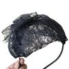 French Bowknot Lace Hairhoop Costume Fascinator Headband Dancing Party Headpiece