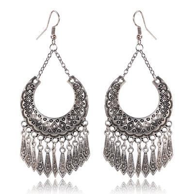 Vintage Jewelry Alloy Drop Earrings Bohemian Tibet  Eardrops Women Accessories