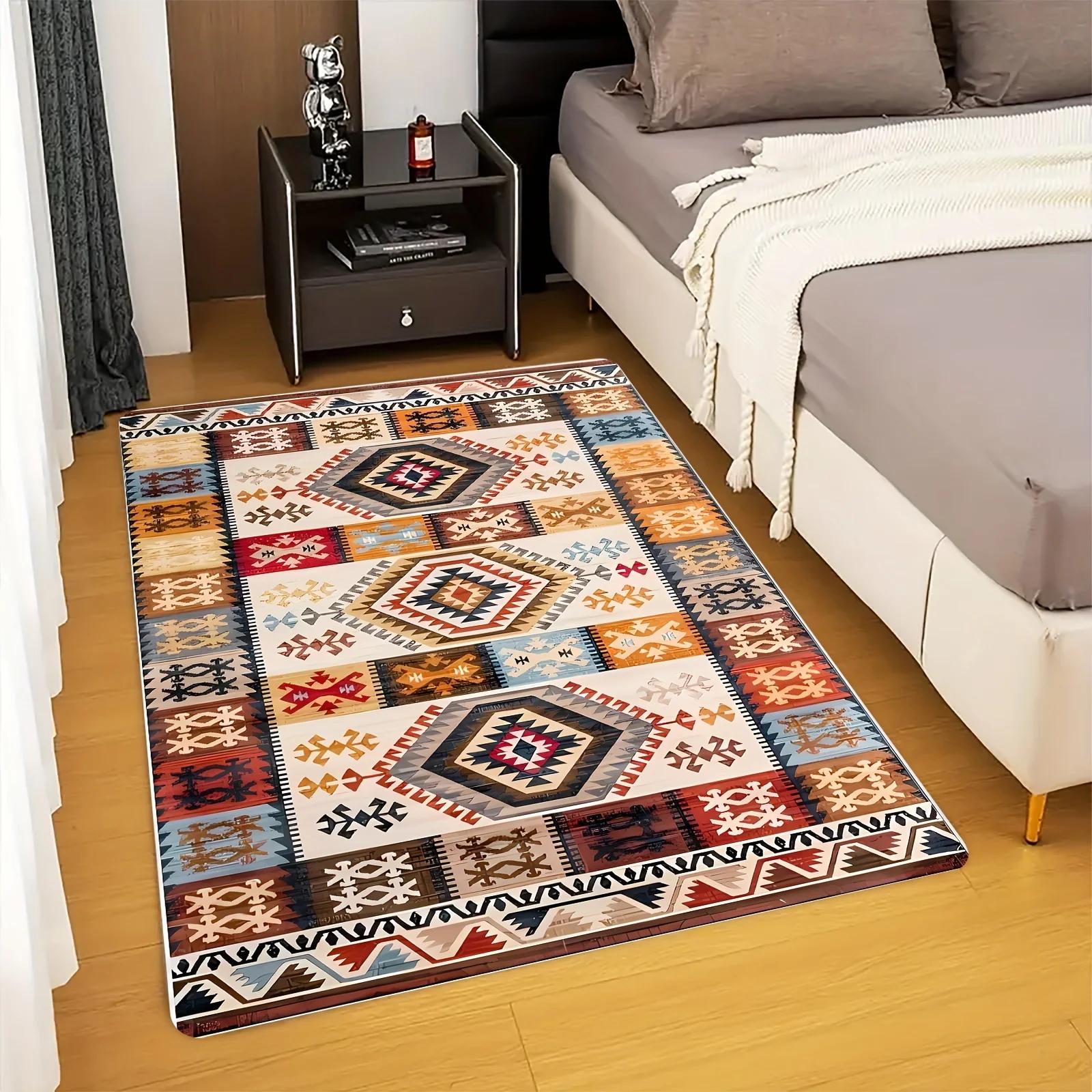 

Винтажный ковер с узором в стиле бохо, ковер в марокканском турецком стиле, коврик для двери, ковры с противоскользящим покрытием, коврик для кухни, декор для гостиной и спальни 40X60cm-16x24in