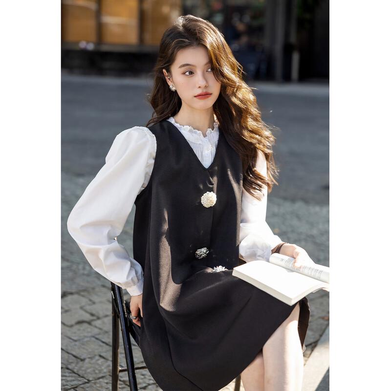 Mocana Women's Tweed Style Shirt & Short Dress Set