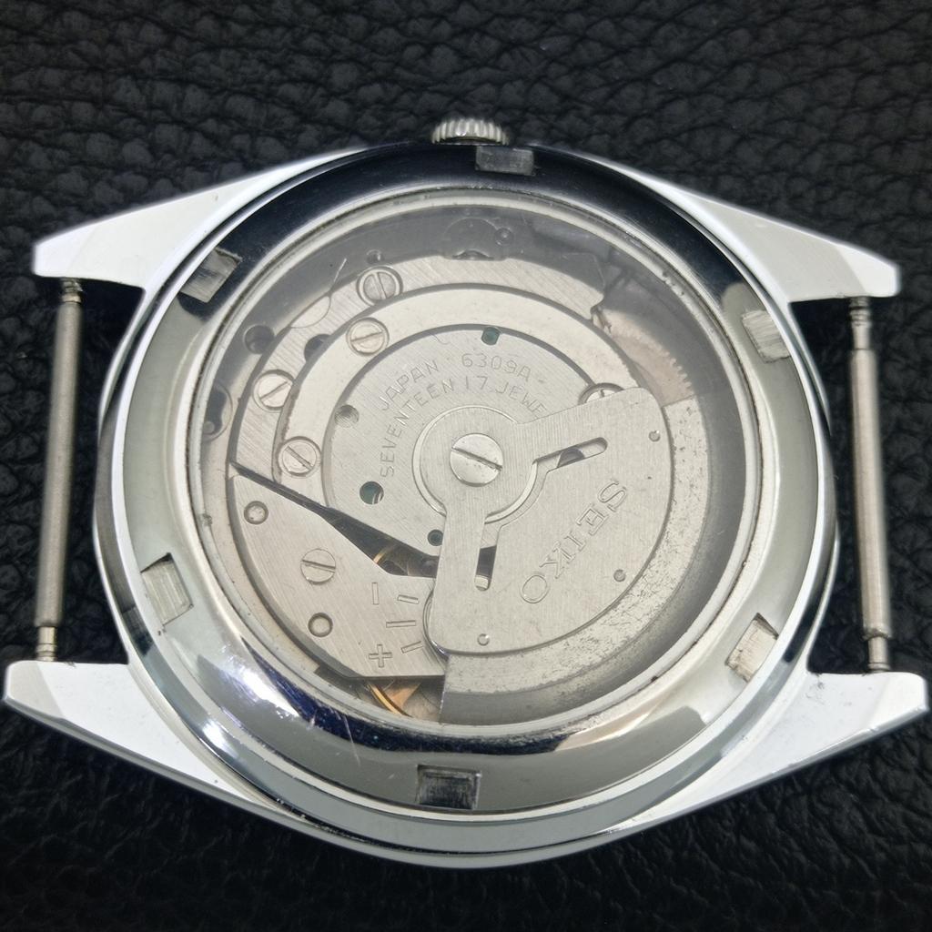REFURBISHED SEIKO 5 AUTOMATIC 6309A VINTAGE JAPAN MENS SILVER WATCH A442433-1