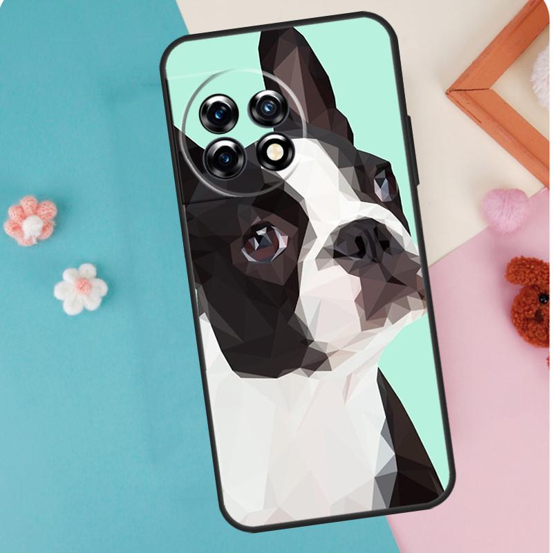 Boston Terrier Dog For OnePlus 15 13 12 11 15R 13R 12R 10R 10T 13T Case For OnePlus Nord 5 CE 2 3 4 Lite N20 N30