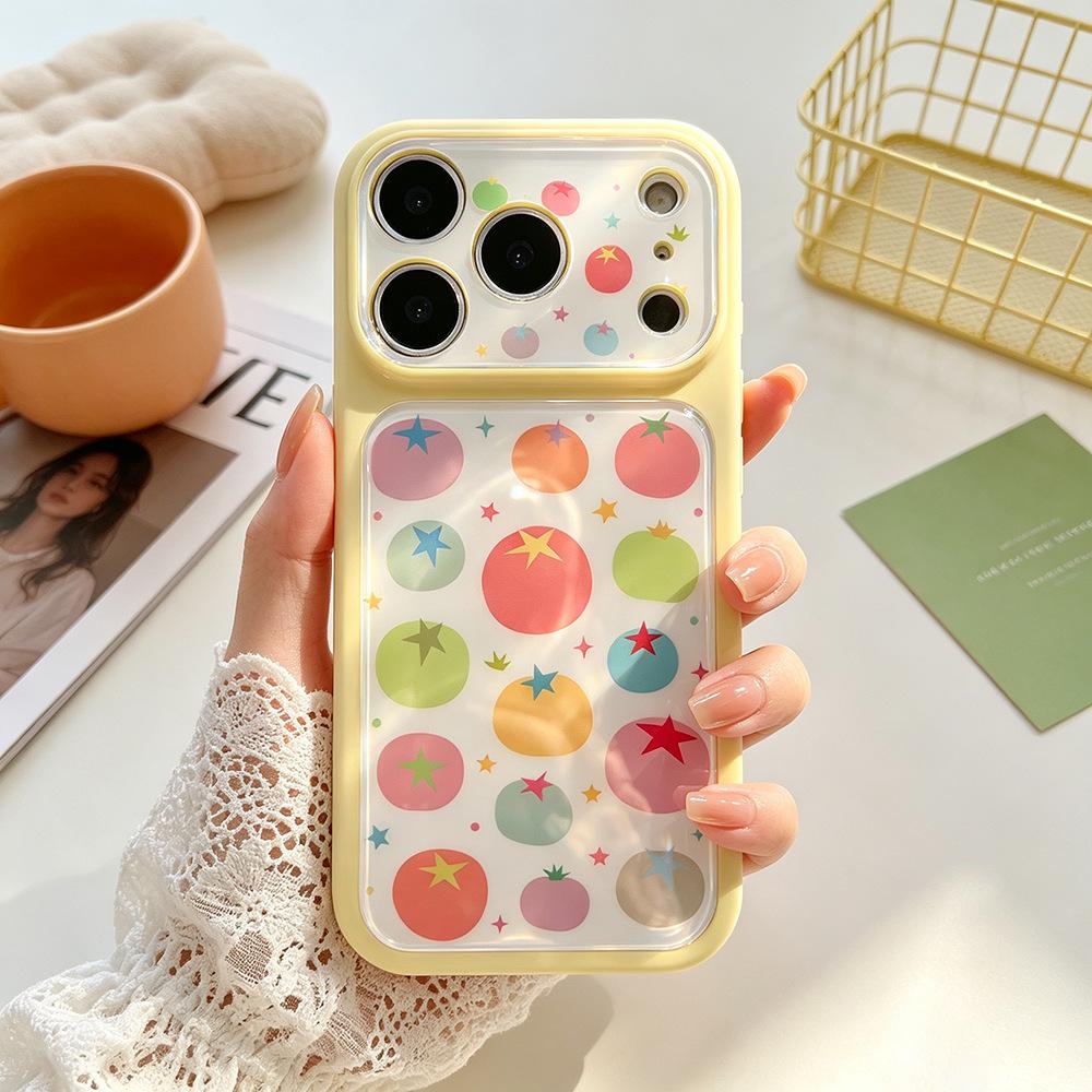 Colored Tomatoes for Apple 16/14Pro Creative iPhone Niche Premium Sense 17ProMax Mobile Phone Case