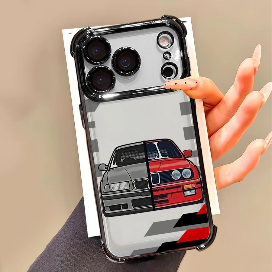 Soft Cover Case for iPhone 16 15 14 Plus 17 Air 13 12 11 Pro Max 16e COOL Car