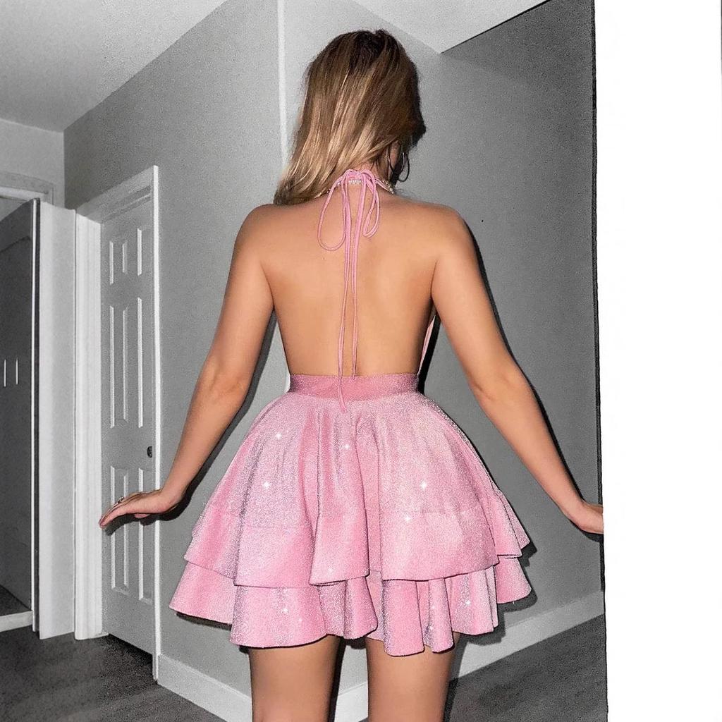 Women's Fashionable Deep V-Neck Sexy Summer Dress
