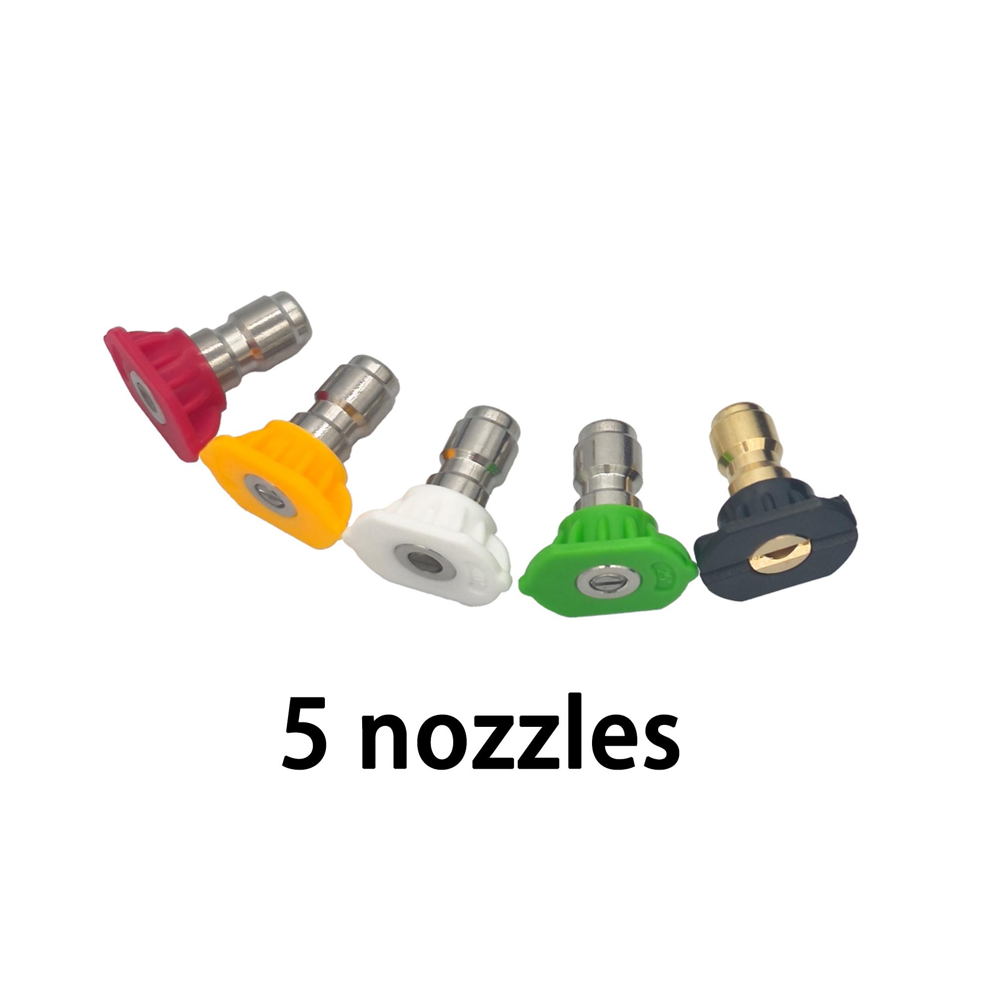 

1/4 Quick Connect Nozzle Holder Sets 4000PSI Pressure Washer Gun Stand Spray Tips Holder Lightweight Washing Extension Lance