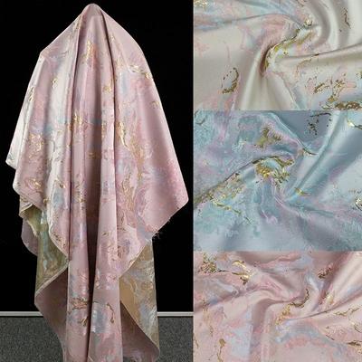 Chinese Style 100x143cm New Clothing Designer Fabric Marble Brocade Fabric Gilt DIY Coat Vest Dress Clothing