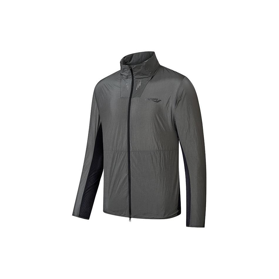 Saucony Jackets & Coats Men s Silver Black SC2249037C-MT04 XXXL