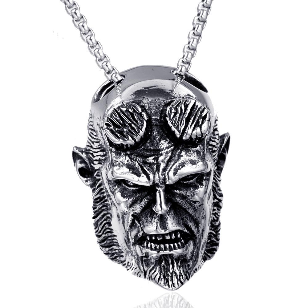 European and American Fashion Personality Retro Skull Men Atmospheric Alloy Pendant