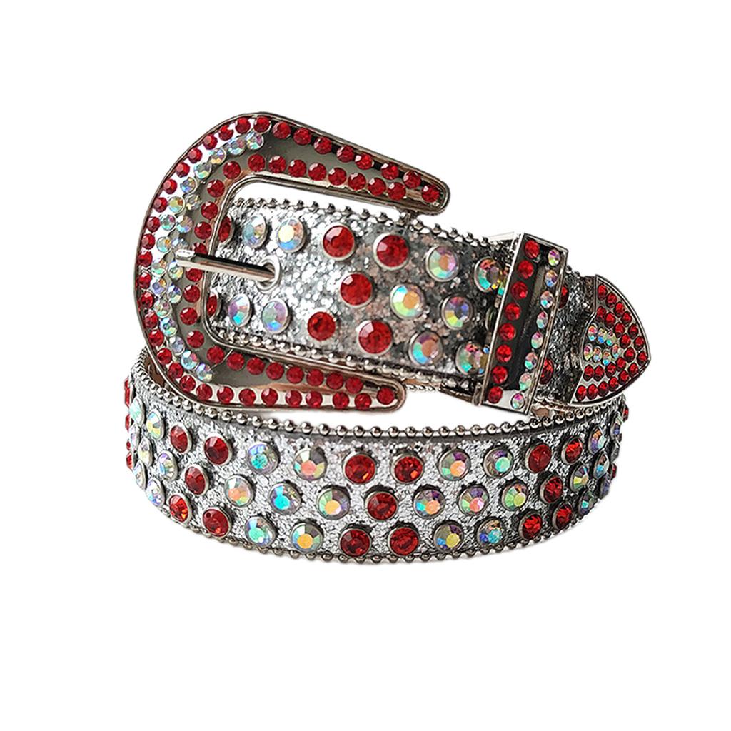 Cool Gothic Waist Chain Casual Belt Studded Waist Ceinture Glittered Belt Studded Blingbling Easy Belt