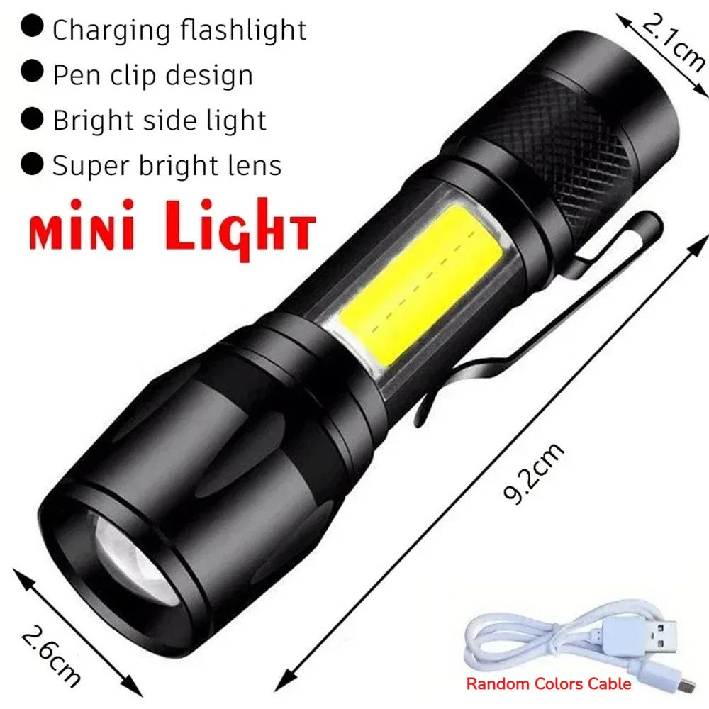 High Power Led Flashlights Very Strong Tactical TorchMultiple Modes Rechargeable Camping Fishing Emergency Zoom Lantern